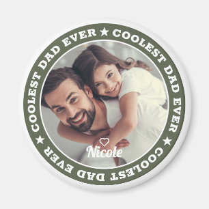 Imán El papá más genial jamás Foto personalizada modern