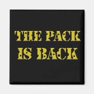 Imán el paquete está detrás texto del queso