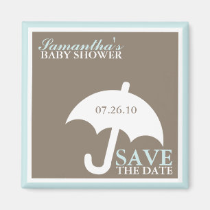 Imán El paraguas Baby Shower Save the Date Magnets