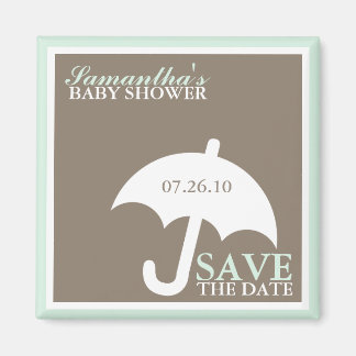 Imán El paraguas Baby Shower Save the Date Magnets