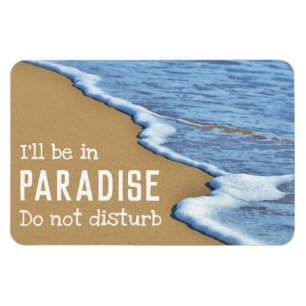 Imán El paraíso de la playa, no molestar