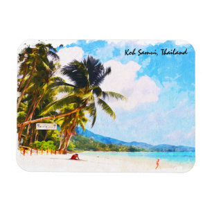 Imán El paraíso de la playa tropical Koh Samui tailandi