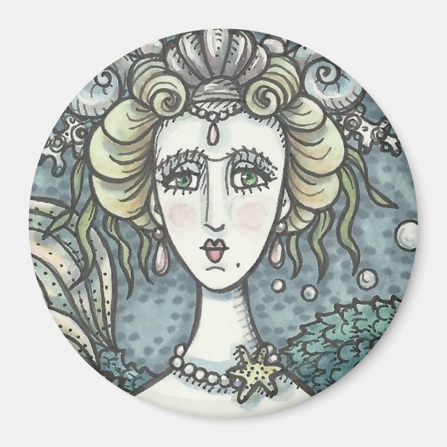 IMÁN EL PARAMOUR MÉRMICO DE NEPTUNE GÓTICO, REDONDA DE  (Frente)