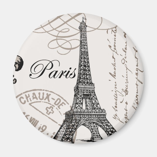 Imán El París vintage...imán (Frente)