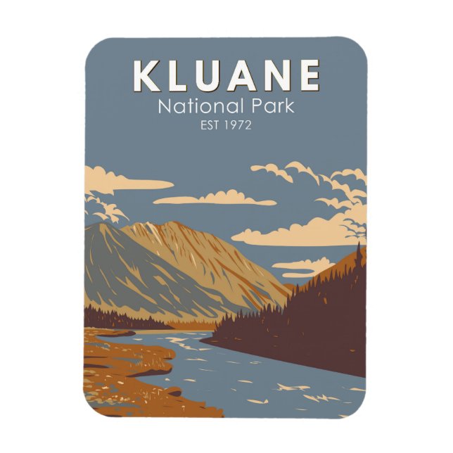Imán El Parque Nacional Kluane sigue siendo un arte de  (Vertical)