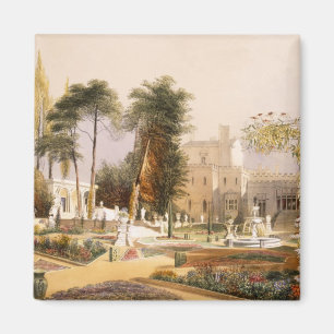 Imán El Parterre en los jardines en Wilton, el asiento