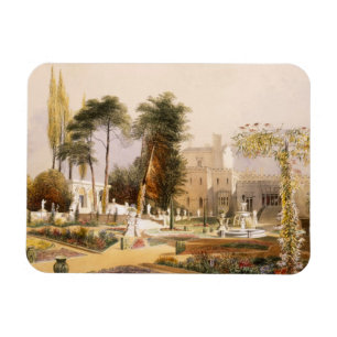 Imán El Parterre en los jardines en Wilton, el asiento