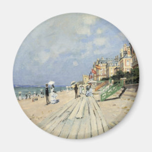 Imán El paseo marítimo de Trouville por Claude Monet