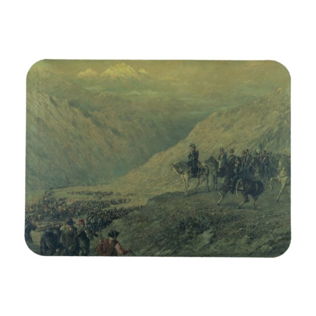 Imán El paso de los Andes en 1817 (aceite sobre lienzo) (Horizontal)
