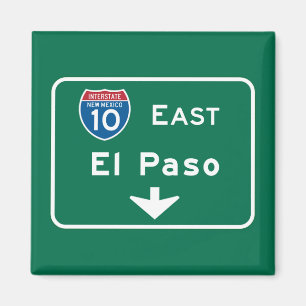 Imán El Paso, Rótulo de Carretera TX