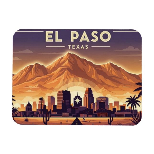Imán El Paso Texas Viajes (Horizontal)