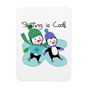 Imán El patinaje sobre pingüinos es Guay
