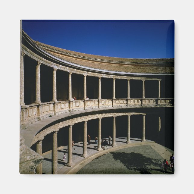 Imán El patio circular del Palacio de Carlos (Frente)