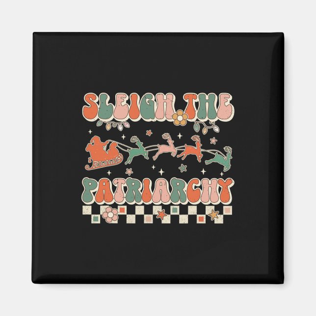 Imán El patriarcado Feminismo Feminista Meme Retro Cris (Frente)