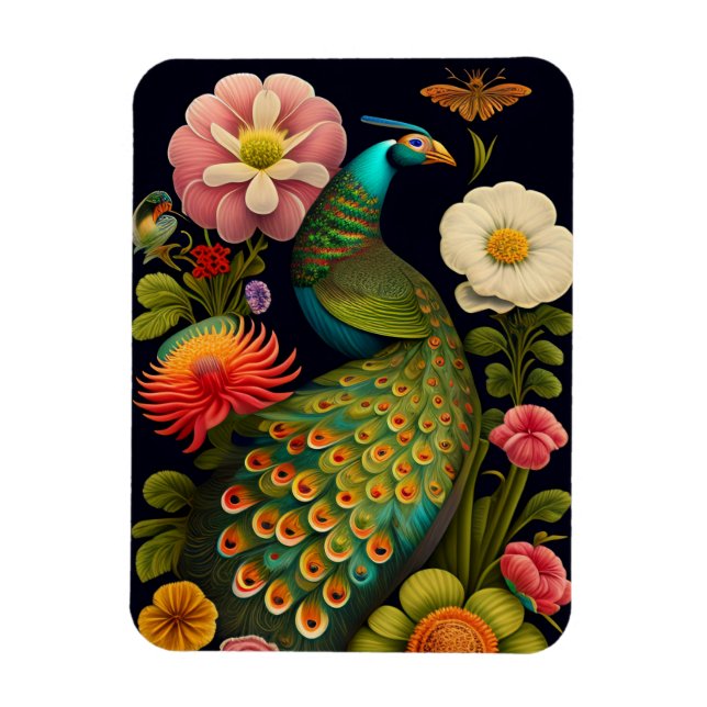 Imán El pavo real | Haeckel moderno (Vertical)