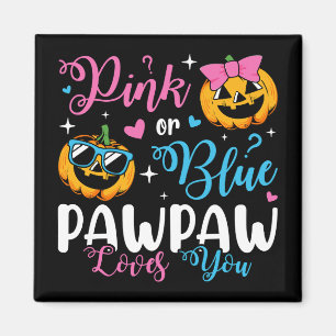 Imán El Pawpaw Rosa O Azul Ama La Calabaza De Bebé