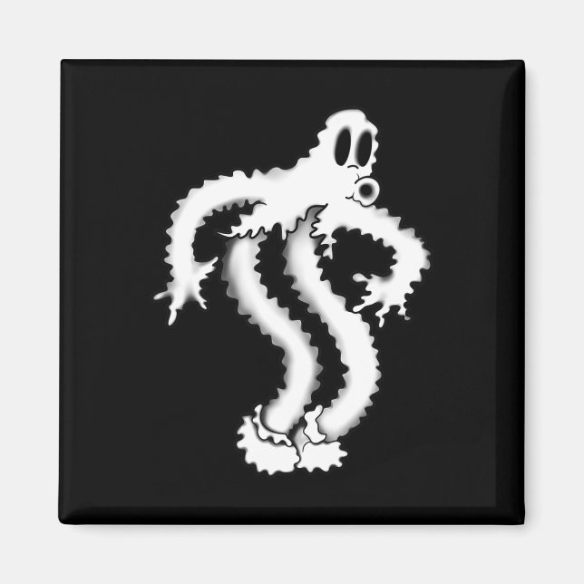 Imán El payaso fantasma Shaky Spooky Blackwork (Frente)