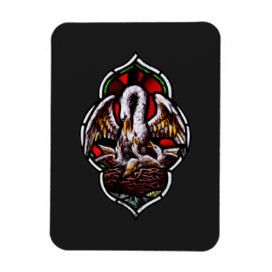 Imán El pelícano como símbolo cristiano