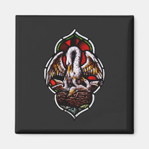 Imán El pelícano como símbolo cristiano