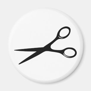 Imán el peluquero del peluquero scissors negro