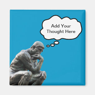 Imán El pensador de Rodin - Agrega tu pensamiento perso