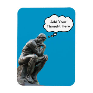 Imán El pensador de Rodin - Agrega tu pensamiento perso