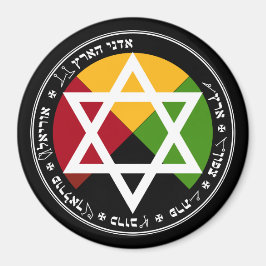 Imán El Pentáculo de la Tierra del Amanecer Dorado sobr