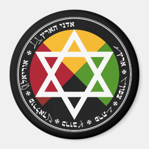 Imán El Pentáculo de la Tierra del Amanecer Dorado sobr