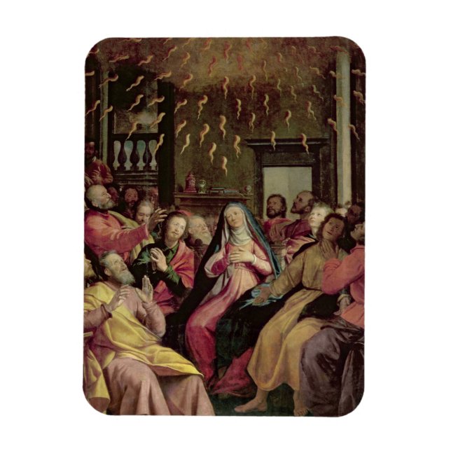 Imán El pentecostés, c.1598 (petróleo en panel) (Vertical)