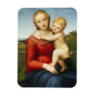 Imán El pequeño Cowper Madonna, c.1505 (aceite en el