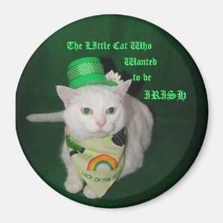 Imán El pequeño gato que quería ser irlandés