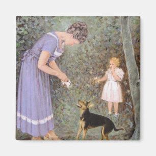 Imán El pequeño perro codicioso de Guido Marzulli, el r