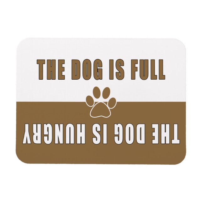 Imán El perro es un refigerador de hambre completa (Horizontal)