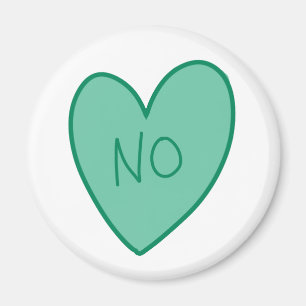 Imán El personalizable es gracioso sin corazón dulce