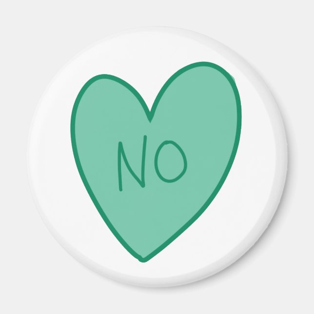 Imán El personalizable es gracioso sin corazón dulce (Frente)