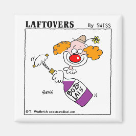 Imán El Personalizado Clown Wine Tasting Party Favor