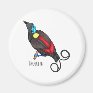 Imán El personalizado de aves del paraíso de Wilson