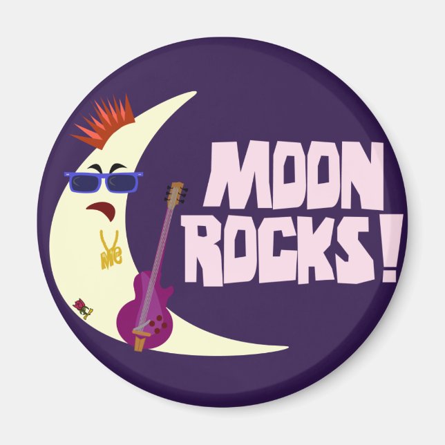 Imán El Personalizado de las Rocas de la Luna (Frente)