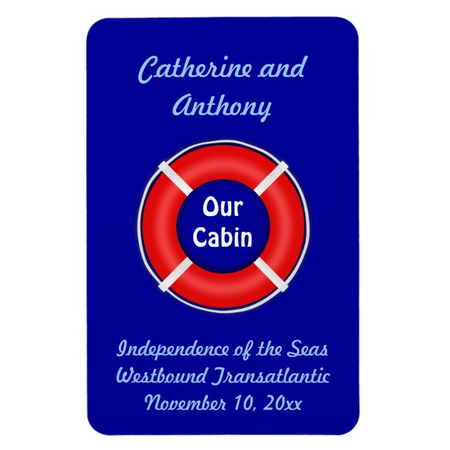 Imán El Personalizado del Anillo de Vida Vert. Marcador (Vertical)