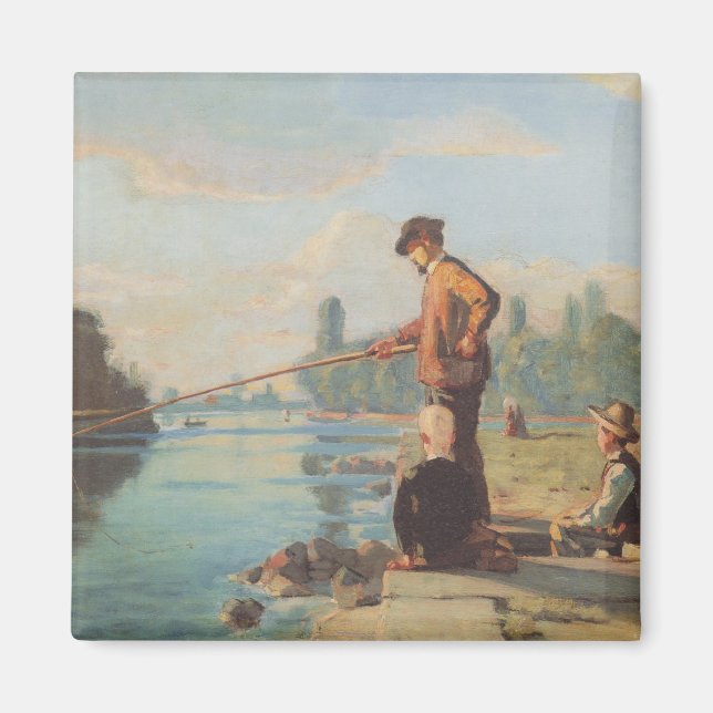 Imán El pescador (pesca al aire libre) (enredo) (río) (Frente)