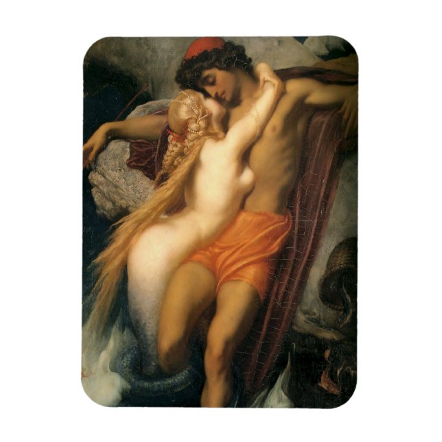 Imán El pescador y la sirena [Frederic Leighton] (Vertical)