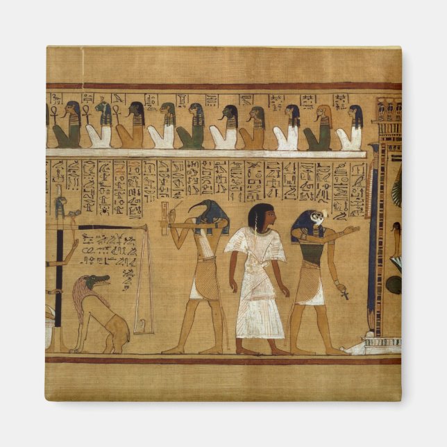 Imán El peso del corazón contra la pluma de Maat (Frente)