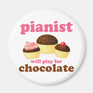 Imán El pianista tocará para el chocolate