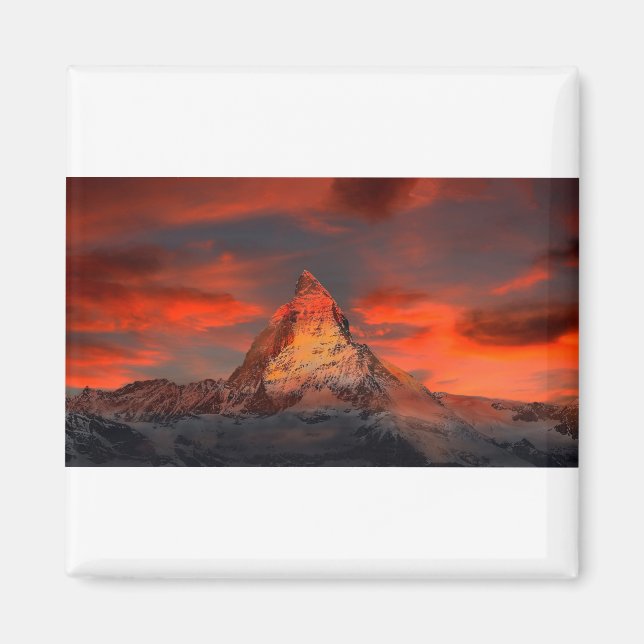 Imán El pico del matrona al amanecer (Frente)