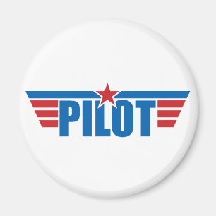 Imán El piloto se va volando la insignia - aviación