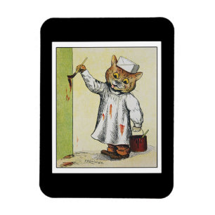 Imán El pintor, ilustrado por Louis Wain