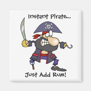 Imán ¡El pirata inmediato… apenas añade el ron!