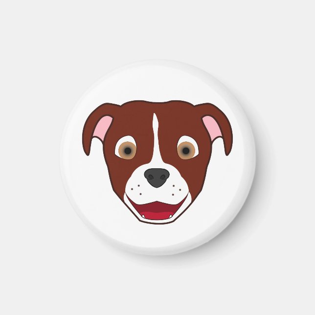 Imán El Pitbull Rojo con Blaze (Frente)