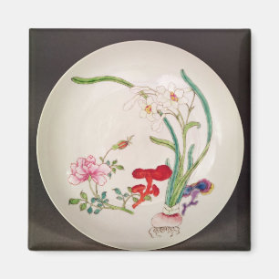 Imán El plato de porcelana, famille subió la