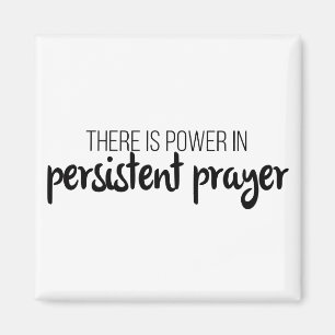 Imán El poder en la oración persistente Gospel Graphics